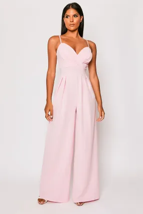 Apricot - Pink Tailored Sweetheart Jumpsuit