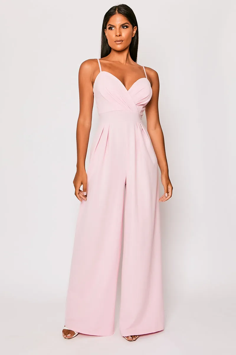 Apricot - Pink Tailored Sweetheart Jumpsuit