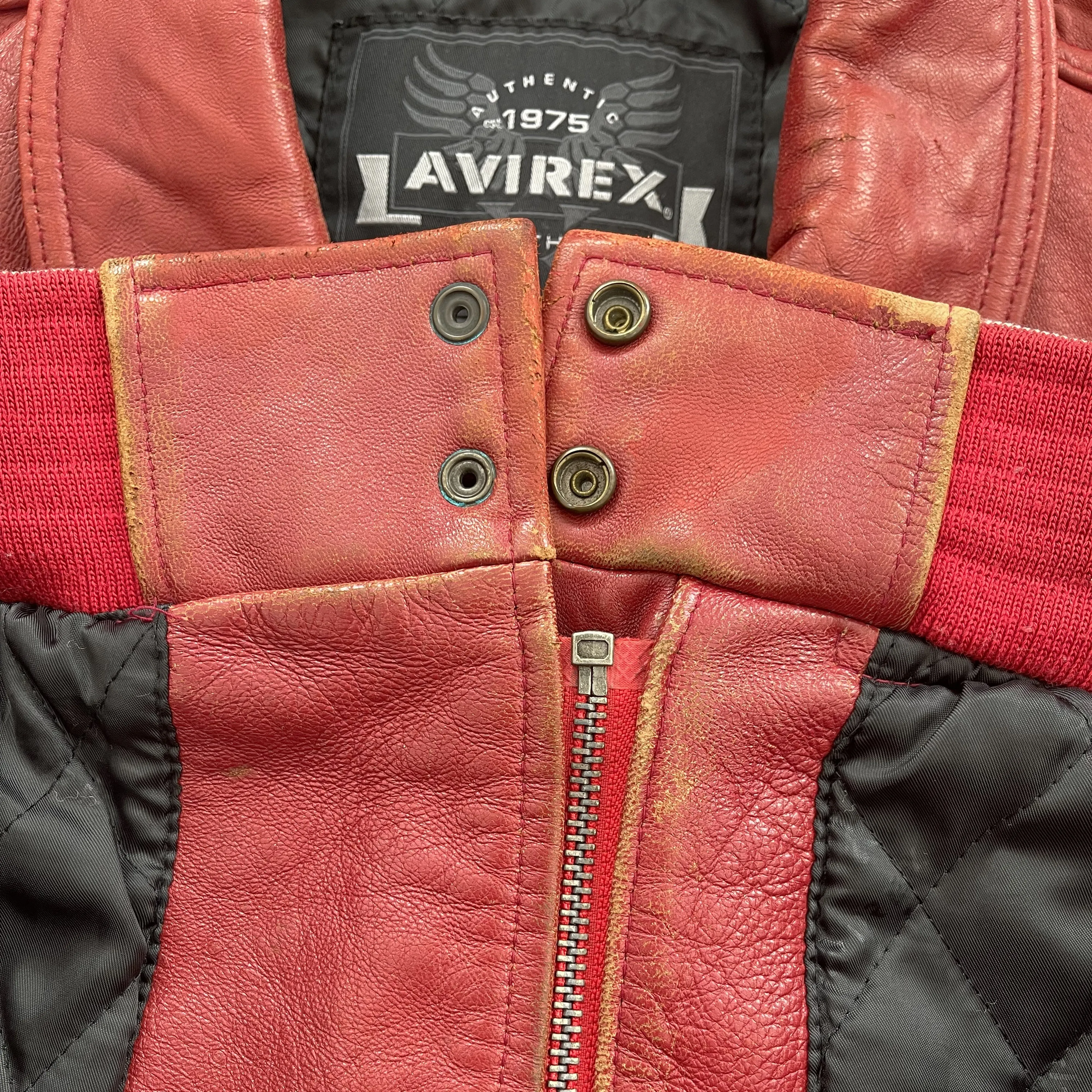 Avirex Chief High Horse Leather Varsity Jacket - XXL