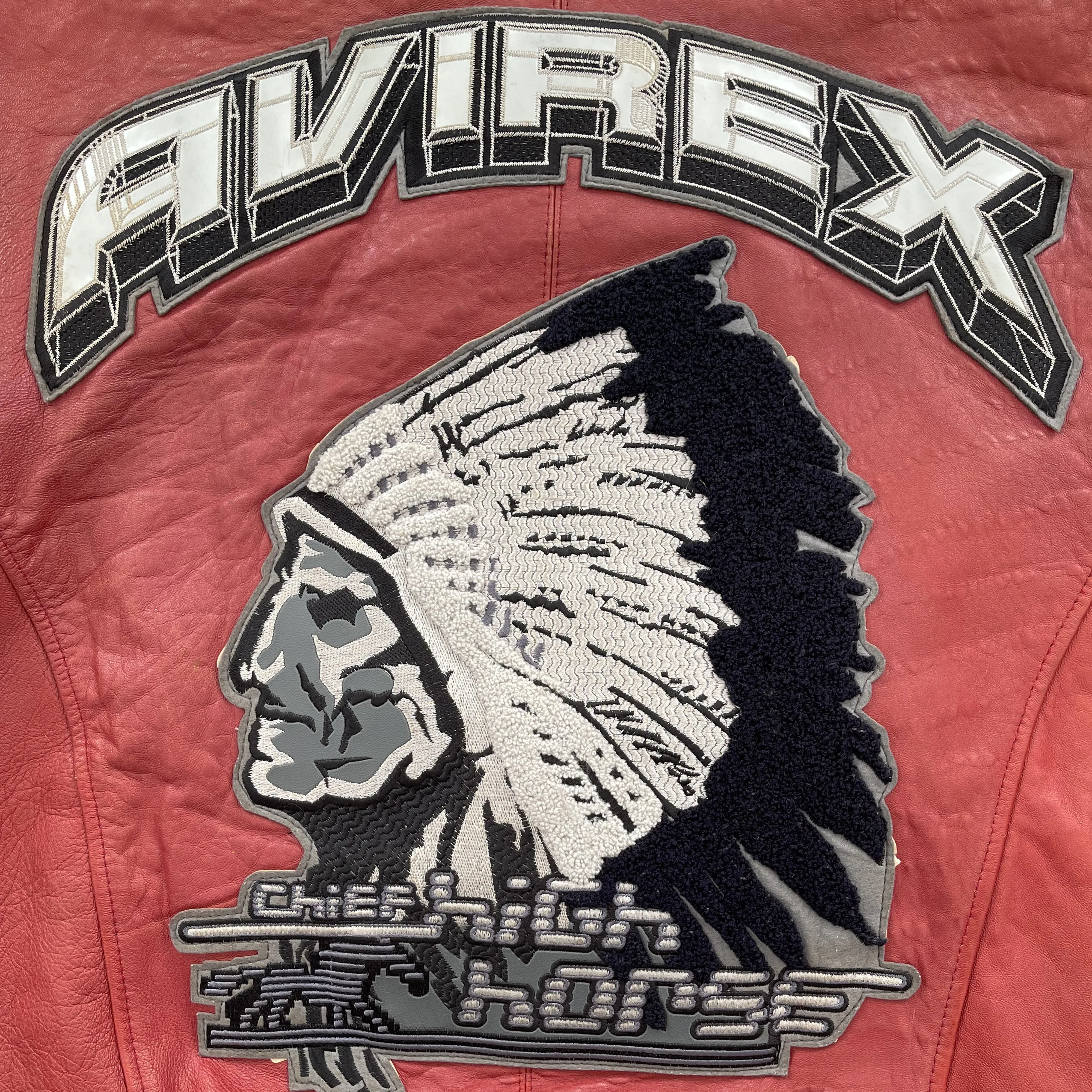 Avirex Chief High Horse Leather Varsity Jacket - XXL