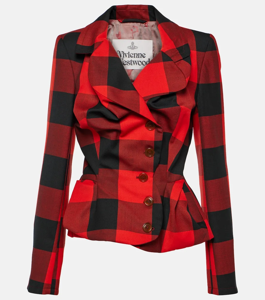 Blazer drunken tailored from natural wool Vivienne Westwood, black