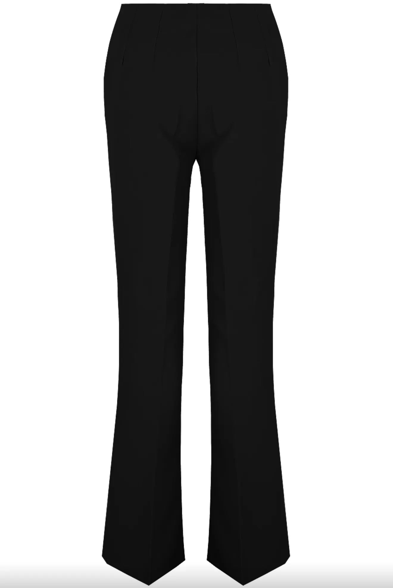 Brigitte - Black Tailored High Waisted Flare Trousers