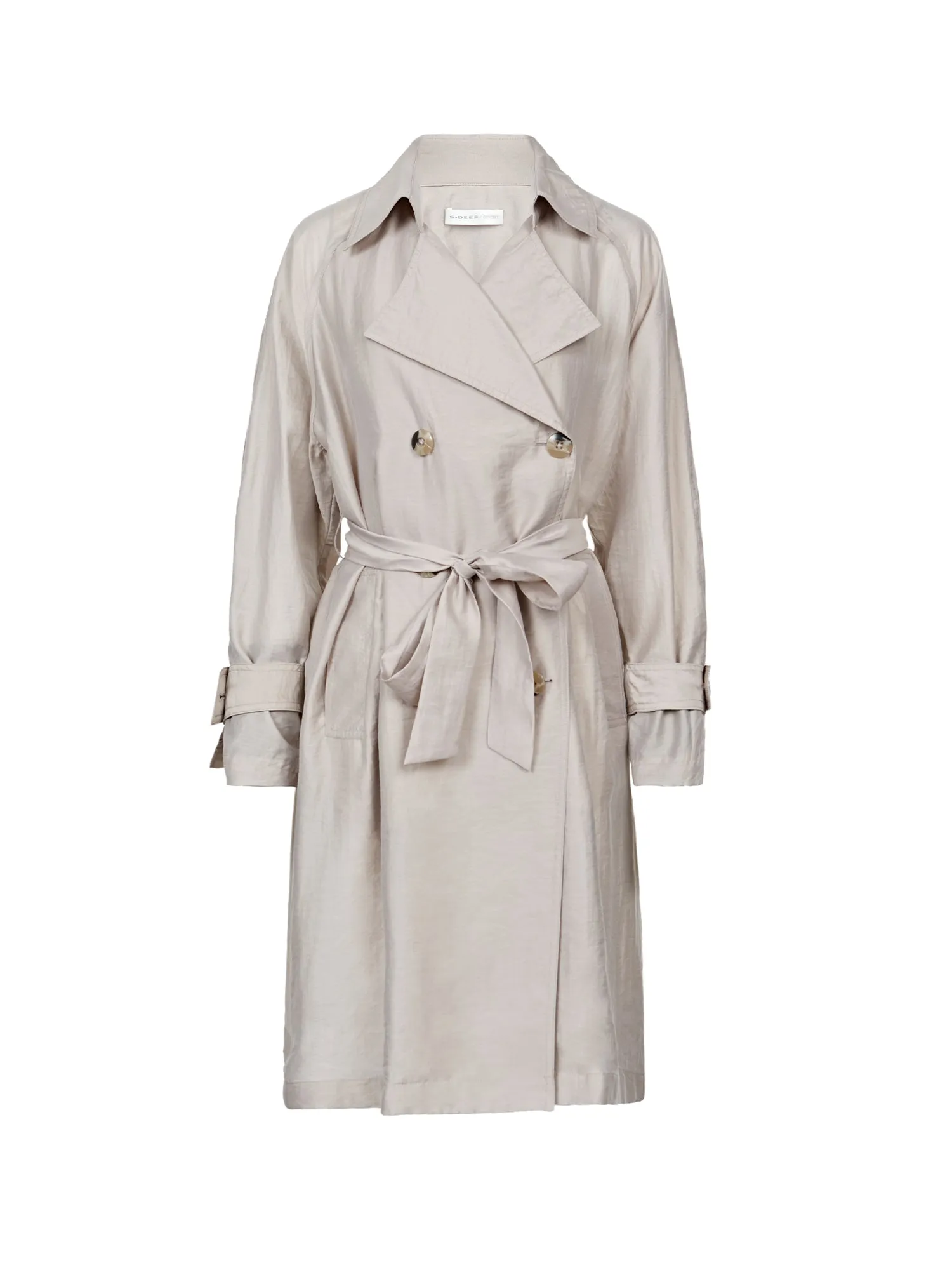 Casual Lapel Double Breasted Trench Coat