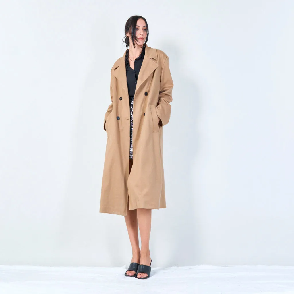 Classic double-breasted trench coat wholesale