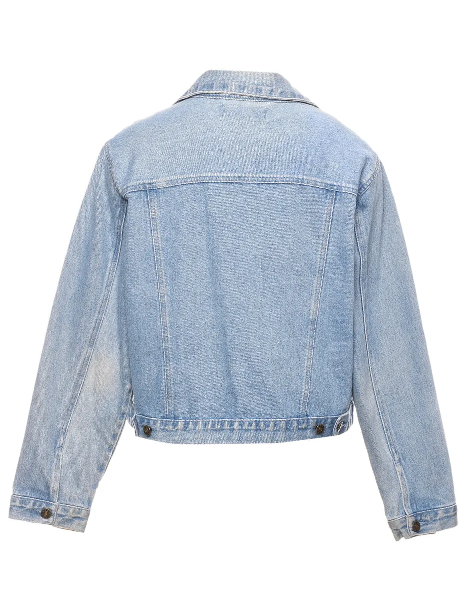 Classic Light Wash Denim Jacket - L