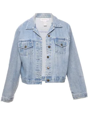 Classic Light Wash Denim Jacket - L