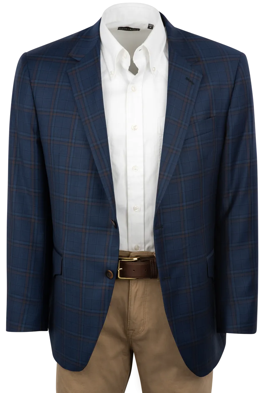 Coppley Navy Windowpane Sport Coat