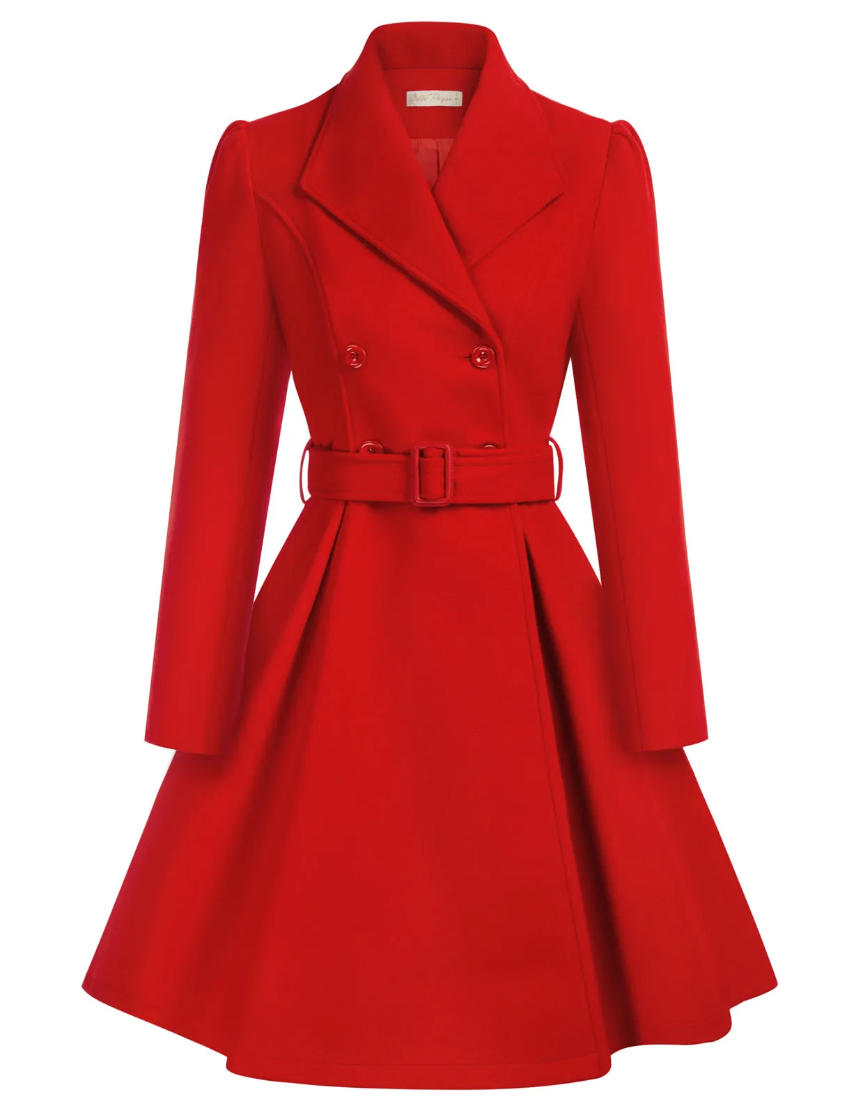 Double Breasted Dress Coats Winter Trench Jacket with Belt