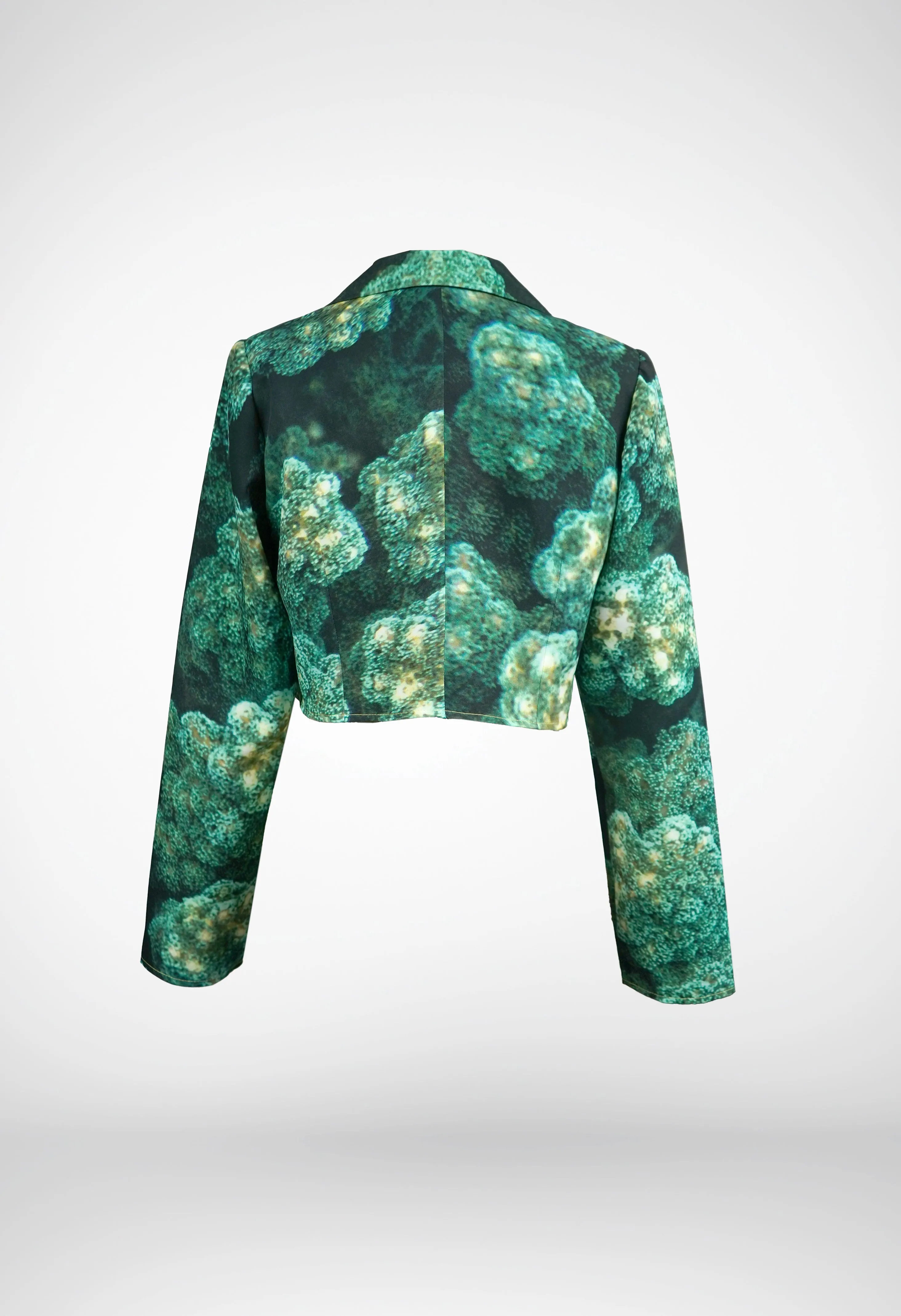 Emerald Long Sleeve Cropped Blazer