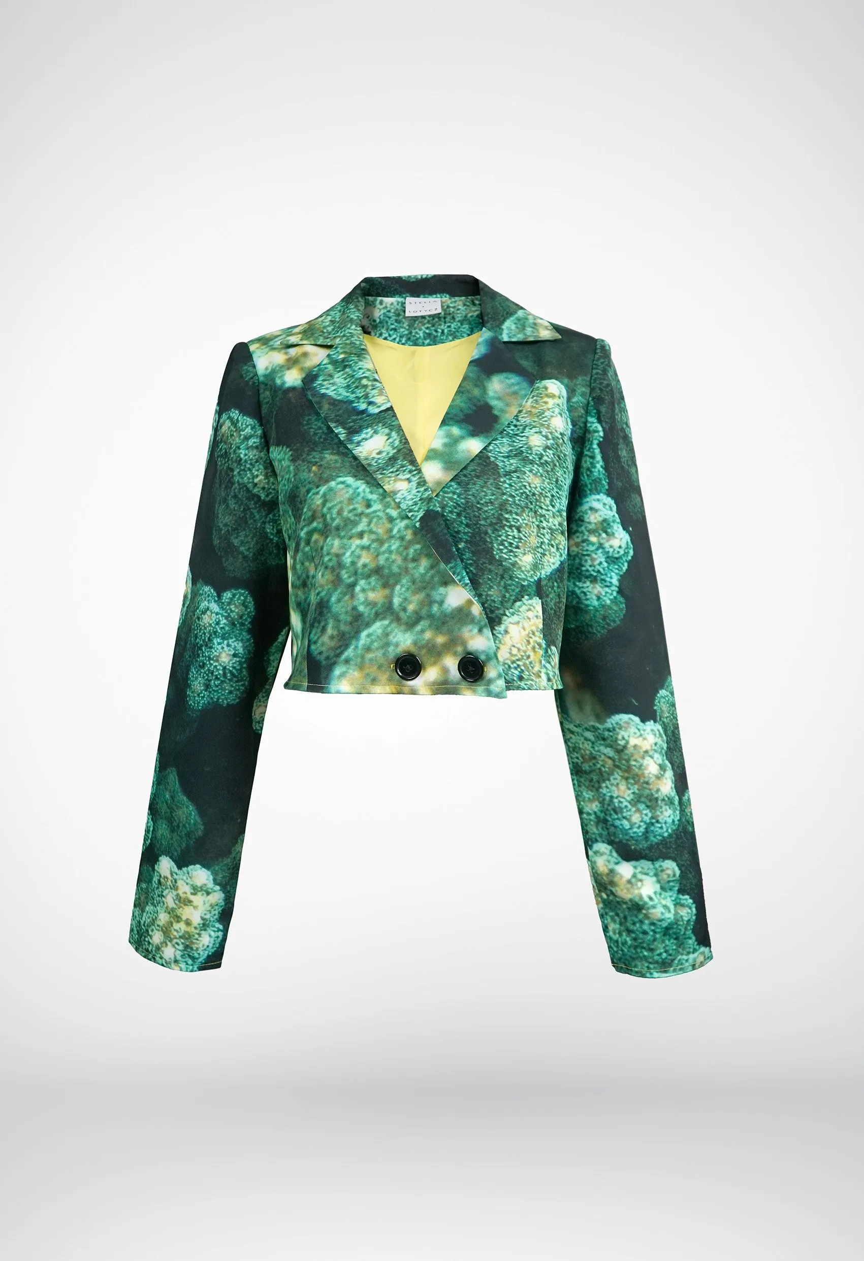 Emerald Long Sleeve Cropped Blazer