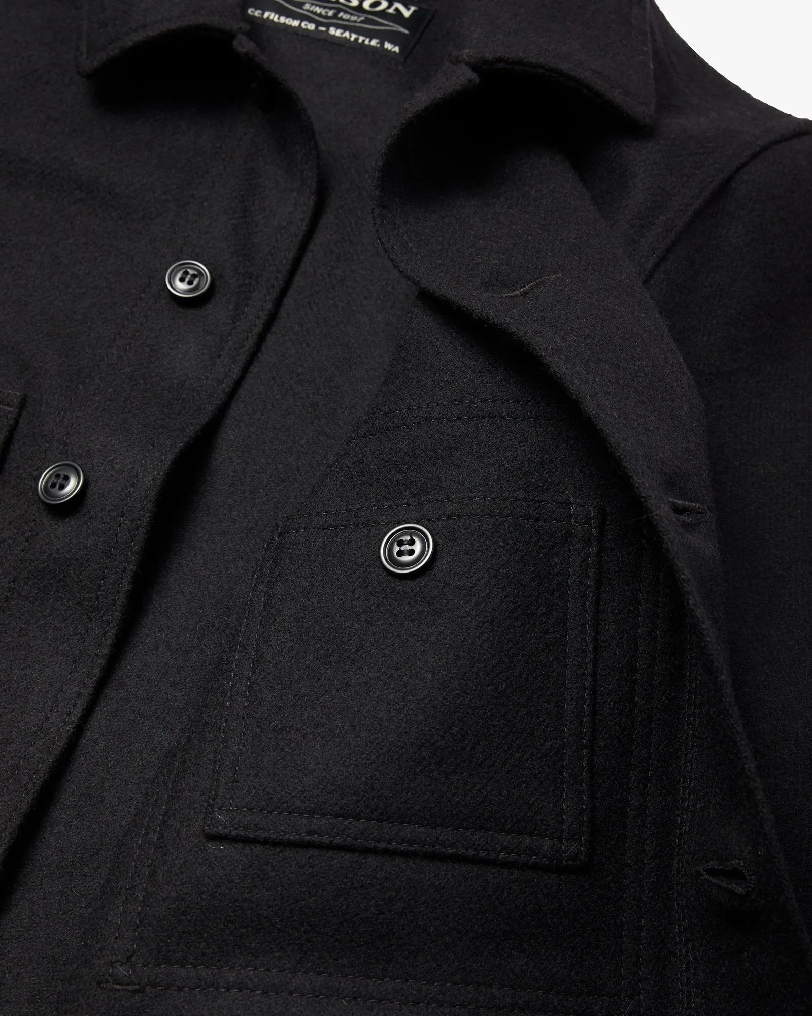 Filson Wool Mackinaw Cruiser Coat - Dark Navy