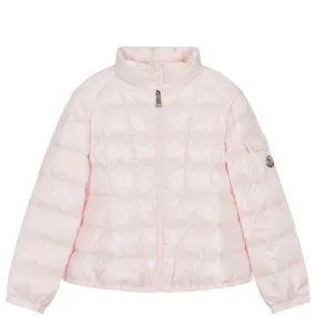 Girls Moncler Pink Aminia Down Puffer Jacket