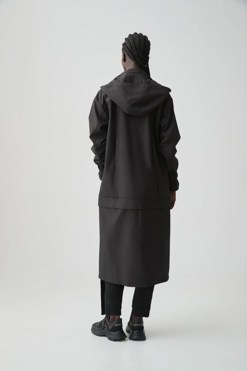 Hooded Longline Jacket 731