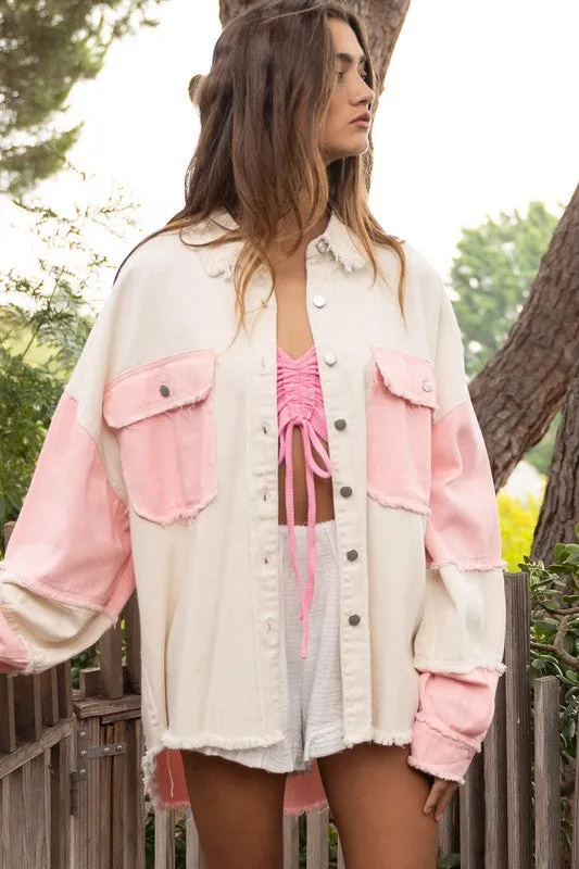 Jaqueline Colorblock Oversized Jacket