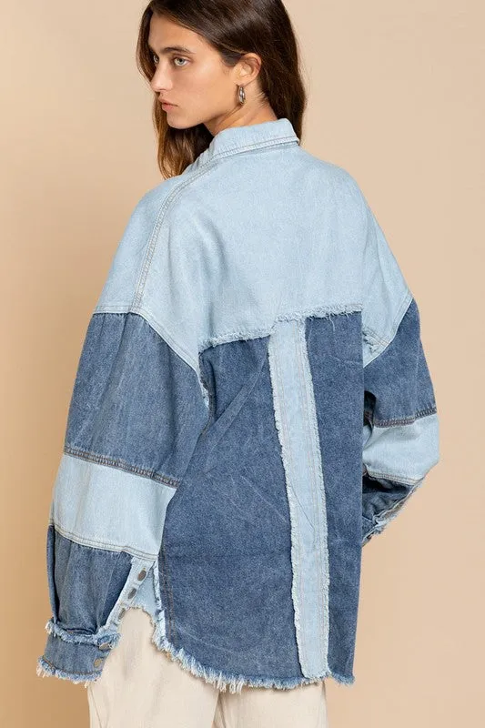 Jaqueline Colorblock Oversized Jacket