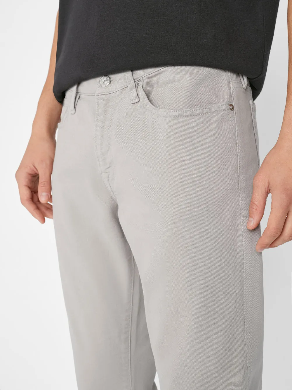 L'Homme Slim Twill -- Garage Smoke Grey