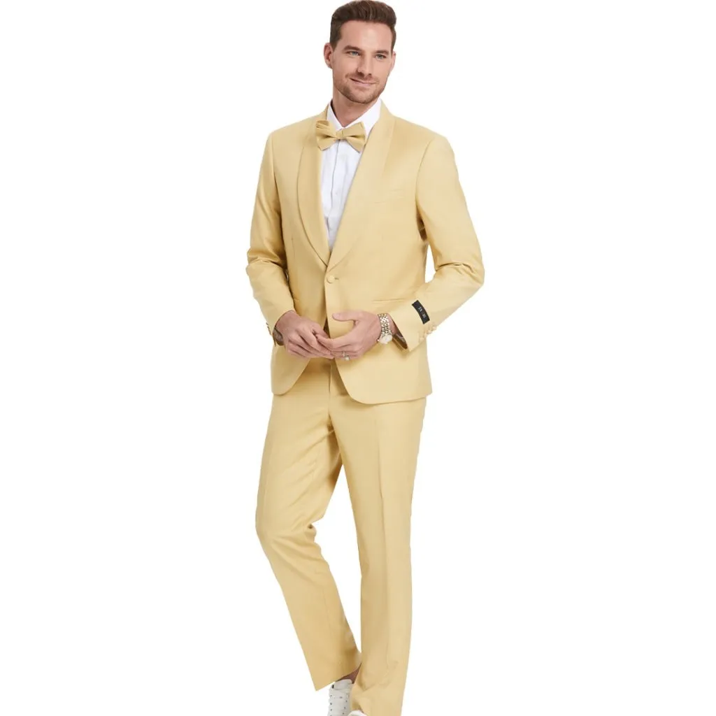 Light Gold Tuxedo with Matching Bowtie