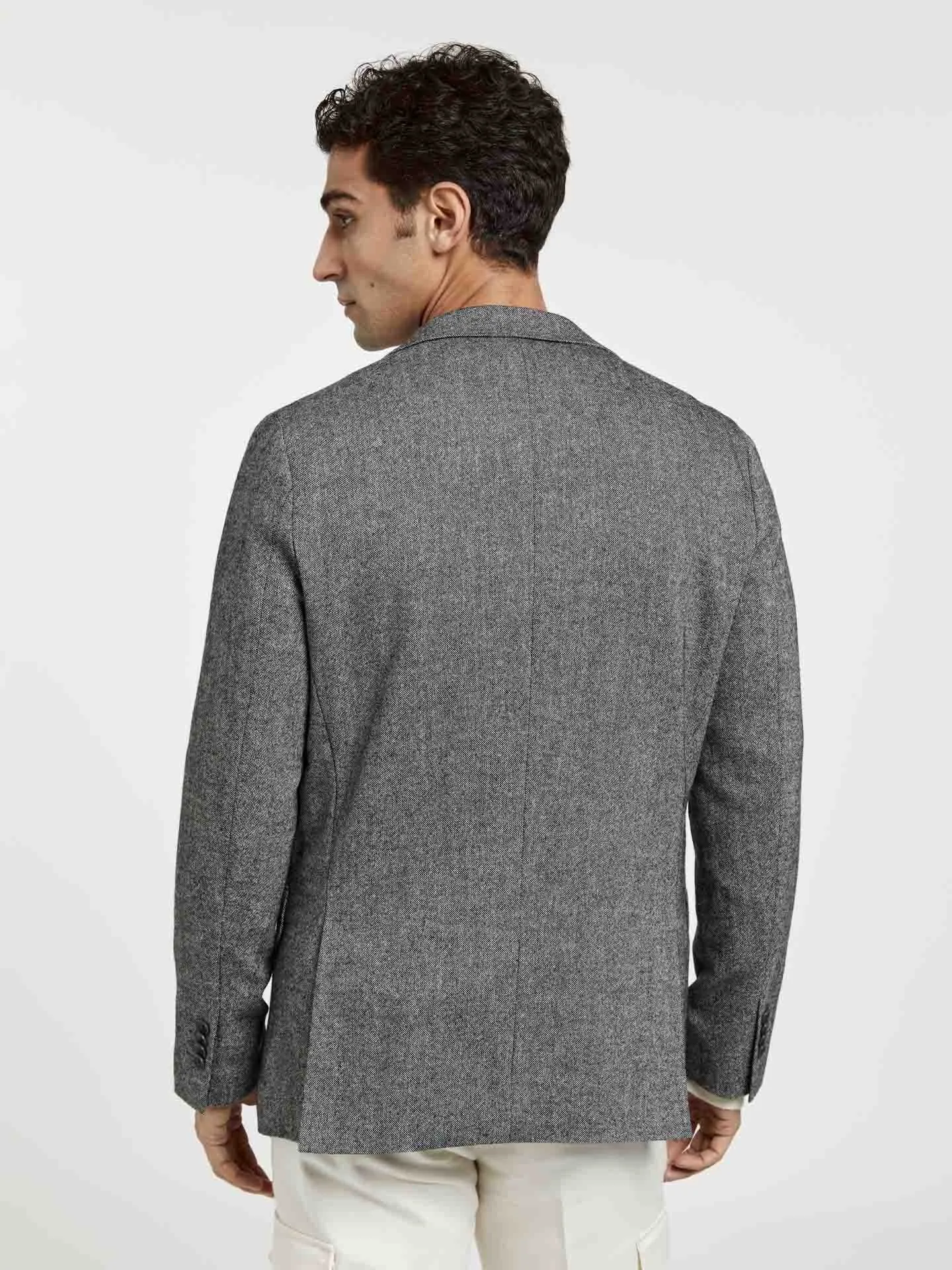 Luxeleisure Edition Half-Canvas Donegal Tweed Blazer