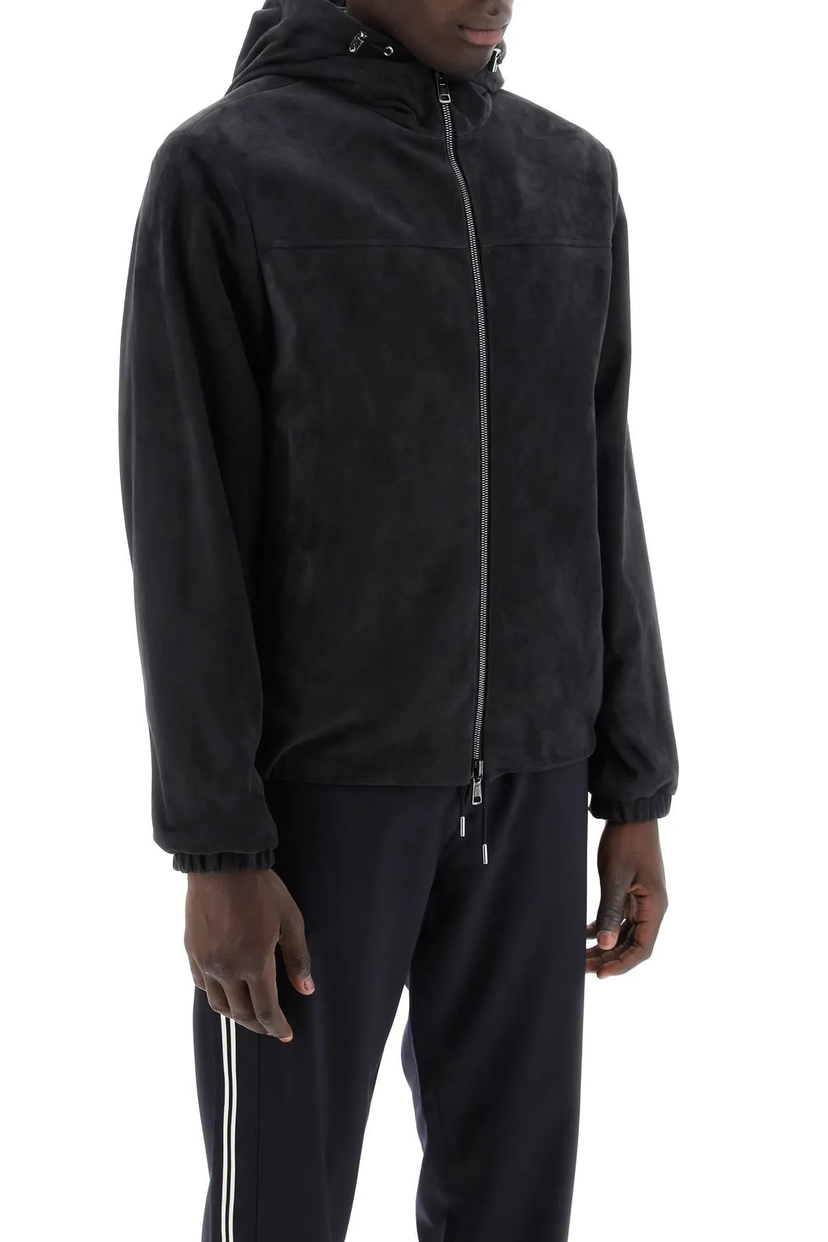 Moncler Reversible Suede Frejus Jacket In