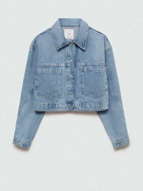 Pocketed denim jacket