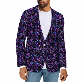 Rogue & Co. Men’s Casual Blazer- Futuristic Leopard