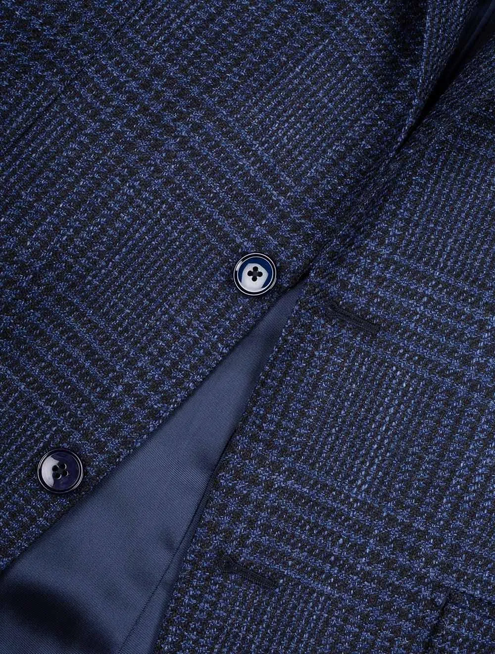 Royal Blue Glencheck Jacket Royal Blue