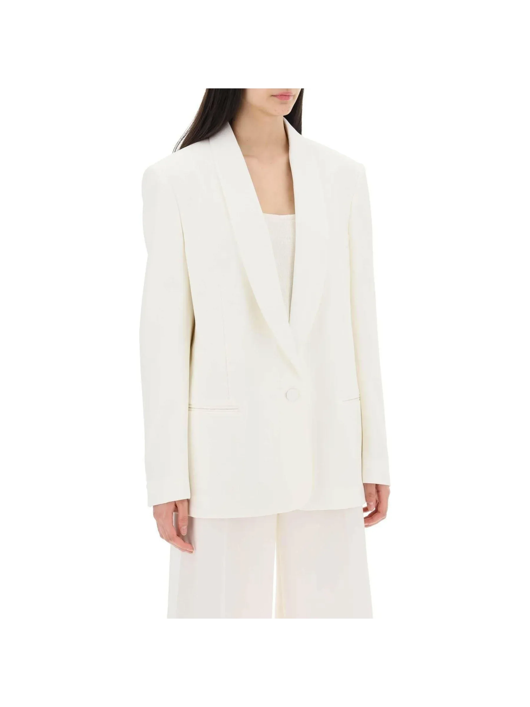 Shawl Single-Breasted Tailored Blazer