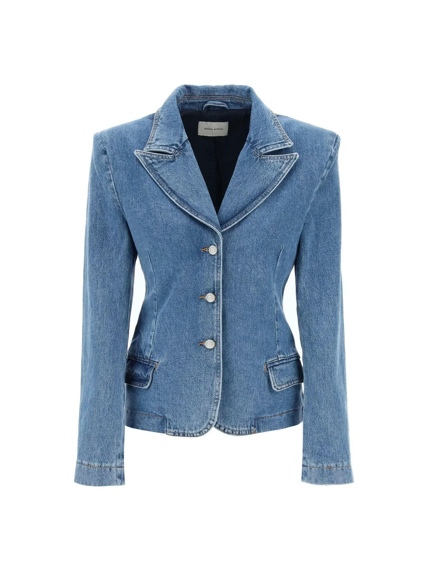 Single-Breasted Jacket Denim