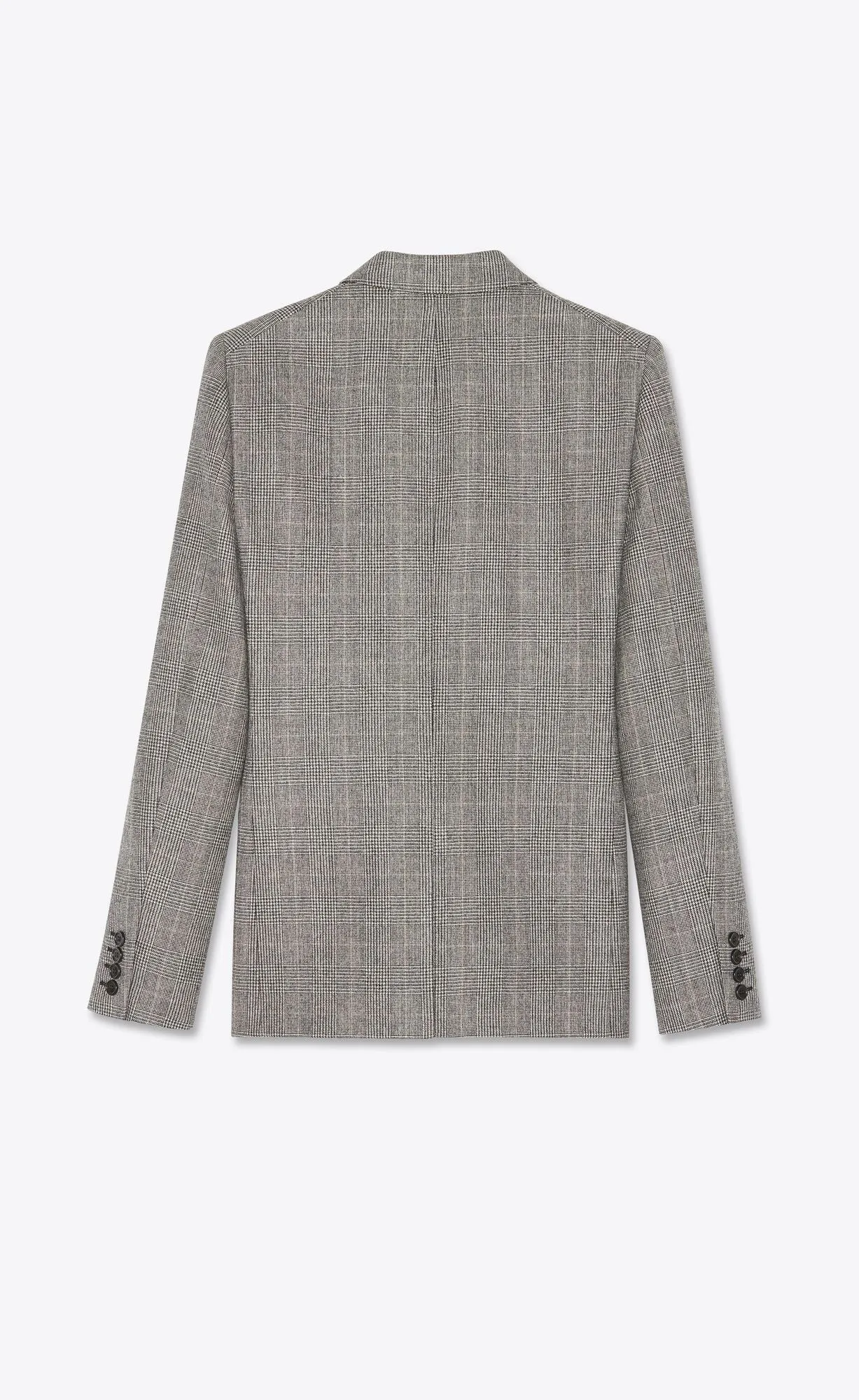 Tailored Jacket Prince of Wales Wool Flannel