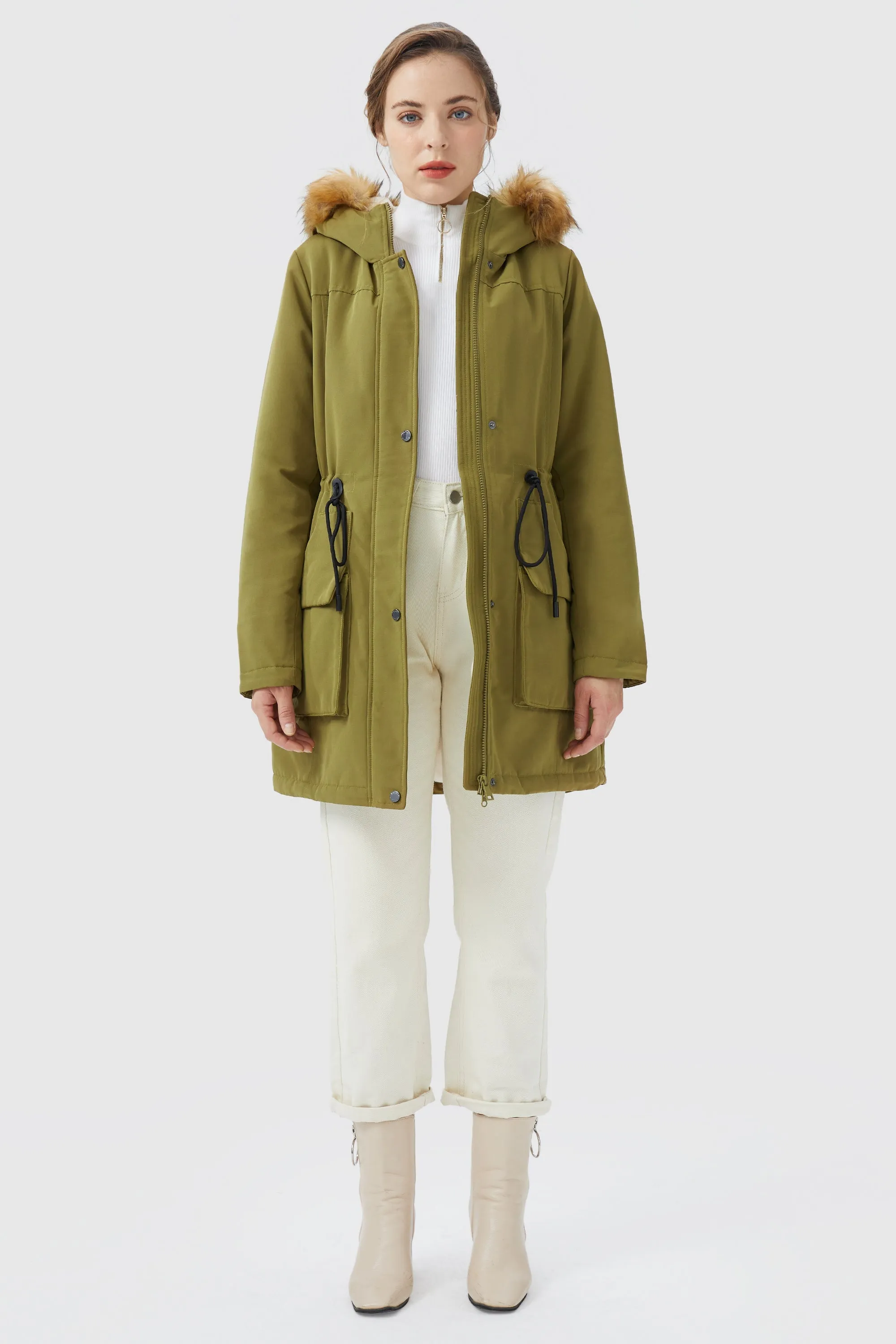 Thickened Fleece Lined Parka