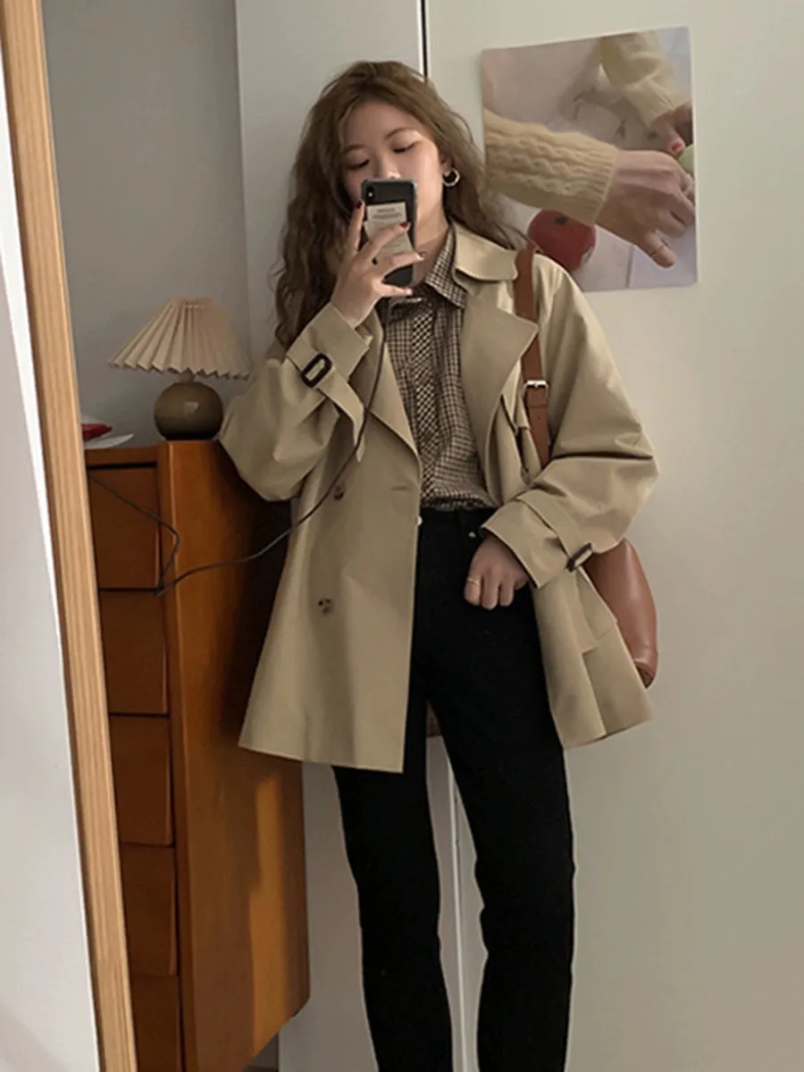 Women's Short Coat Is Popular Autumn Trench Coat This Year