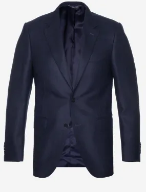 Woven Wool Jacket Navy